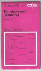 ORDNANCE SURVEY MAP: BARNSTAPLE and ILFRACOMBE