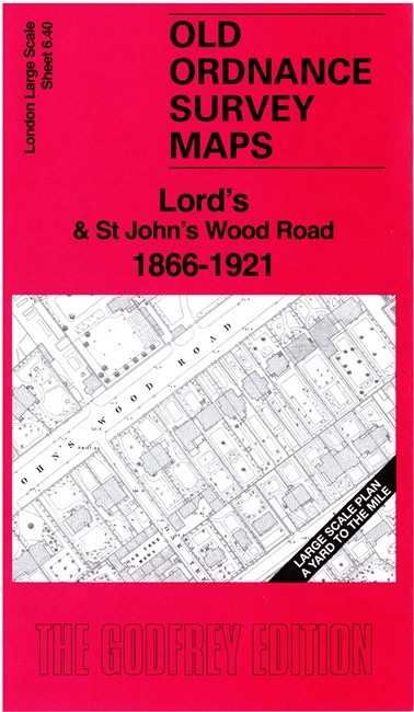 Lord’s & St John’s Wood Road 1866-1921 London Large Scale 6.40 by Alan Godfrey