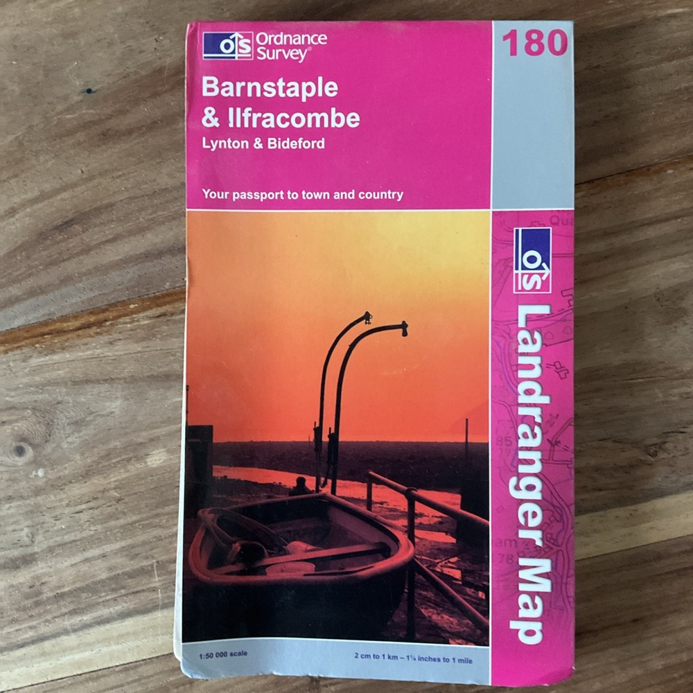 Barnstaple and Ilfracombe, Lynton and Bideford 180 by Ordnance Survey (map,…