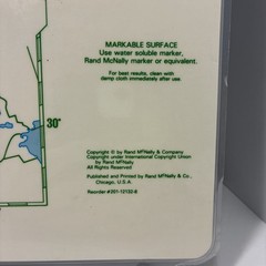 17″ x 22″ Rand McNally Markable Map of Europe and Outline Two-Sided Pre-owned