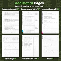 Address Book with Colorful Alphabetical Tabs (4.7″ X 6.2″) – Sage Green