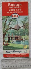1964 Esso map & visitor’s guide – Boston and vicinity, Cape Cod
