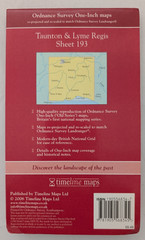 Timeline Historical map (1809-1811) Taunton & Lyme Regis. OS Landranger 193