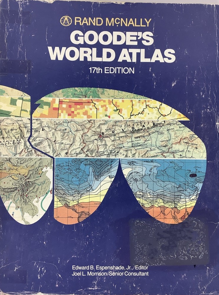 Goode’s World Atlas 17th Edition (1988, Softcover) Rand McNally (CM)