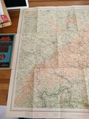 Vintage Bartholomews Revised Half Inch Contoured Maps Herts & Bucks Sheet 15.