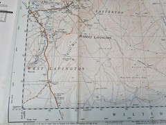 Vintage Urchfort Ordnance Survey Map 2.5 inch 1958 Paper Edition – Sheet SU 05