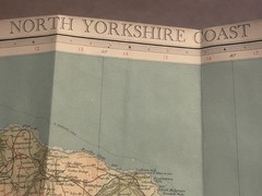 Vintage Bartholomew’s Half Inch Paper Map N. Yorkshire/S.York&Humber 33,36