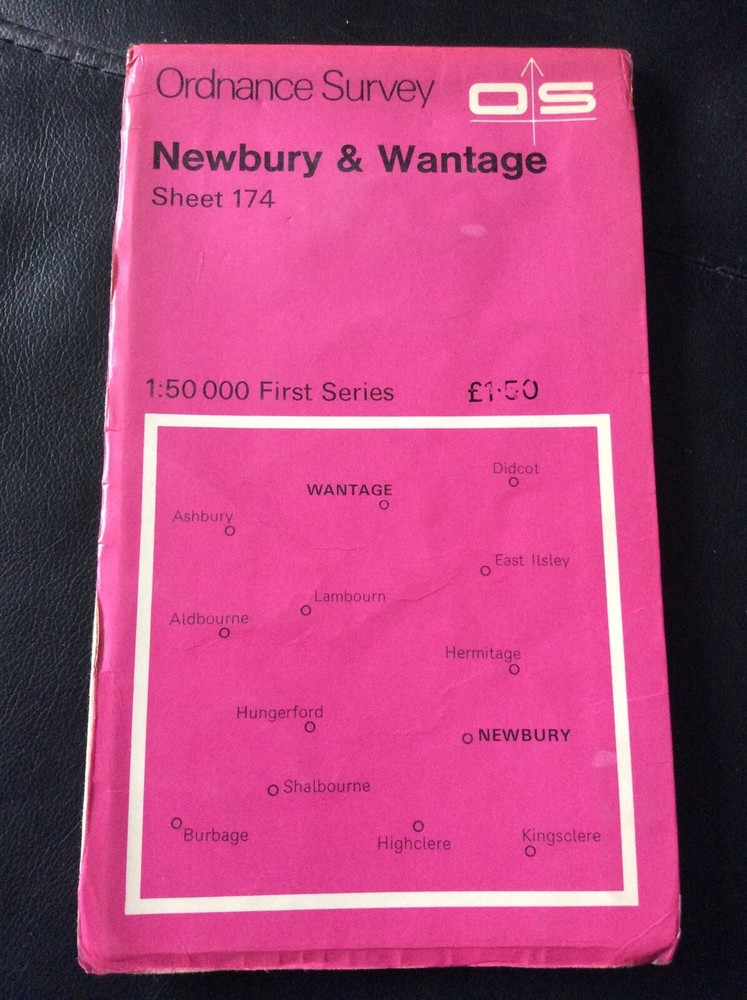 OS Ordnance Survey Landranger Map Sheet 174 Newbury & Wantage 1974 Used Map