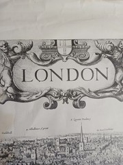 Very Rare Long view London bankside 1647 pub. no.112 Sheet 4 1970☆25×19needsfix☆