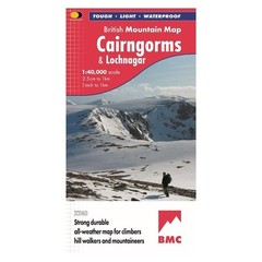British Mountain Map Cairngorms Lochnagar Harvey BMC Approved Waterproof Tough
