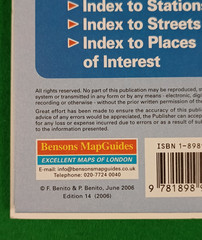 London Mini Map – Bensons Map Guides – Folding Map 2006 – Full Colour