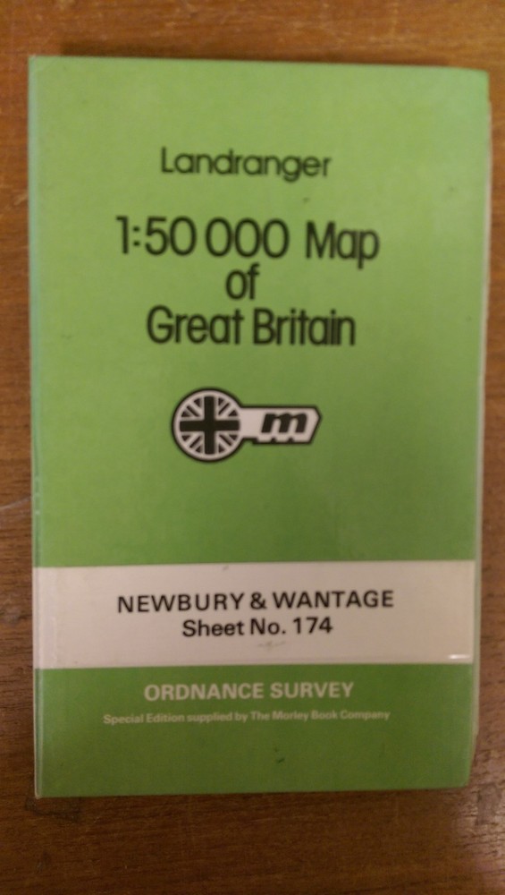Newbury + Wantage: Ordnance Survey Landranger Map 1:50000 Sheet #174 (M8)