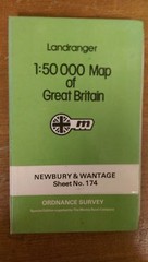 Newbury + Wantage: Ordnance Survey Landranger Map 1:50000 Sheet #174 (M8)