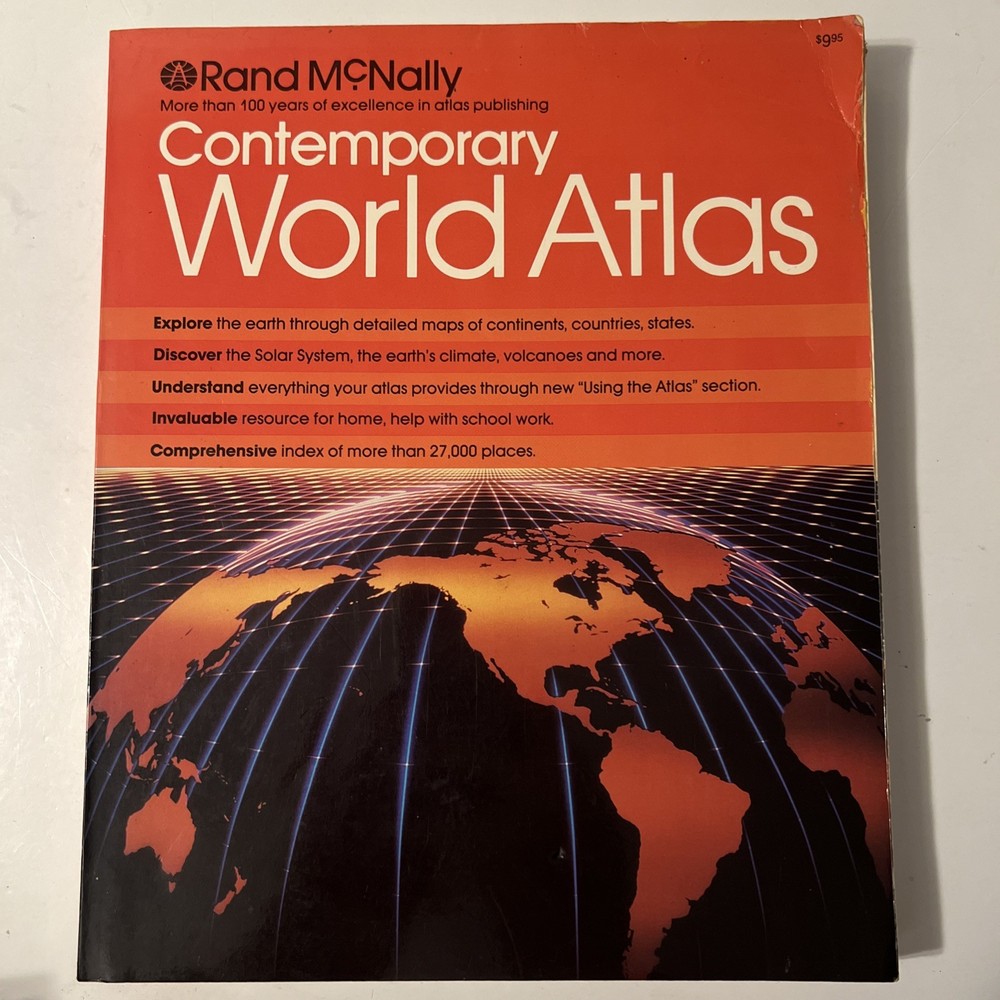 1988 Rand McNally Contemporary World Atlas. Paperback