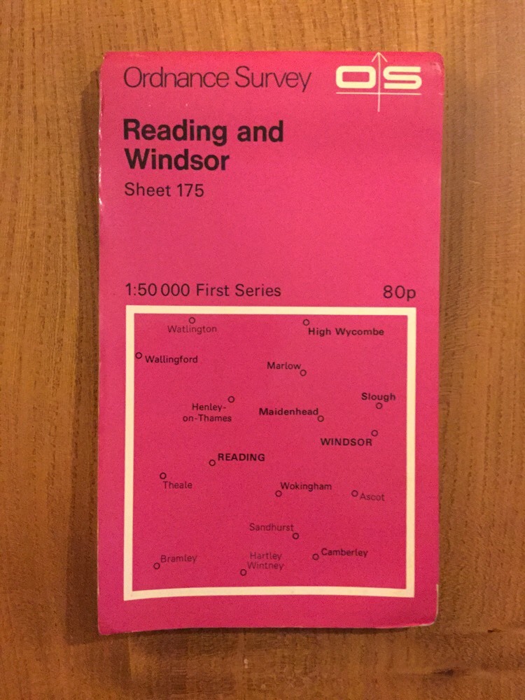 Reading & Windsor – Ordnance Survey 1:50 000 First Series Landranger Map Sht 175