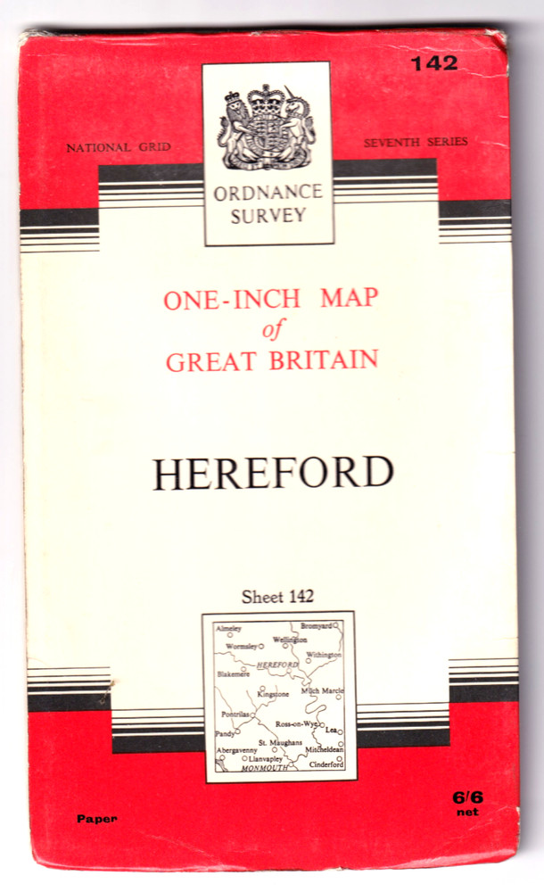 HEREFORD – Ordnance Survey One Inch Map (Seventh Series)