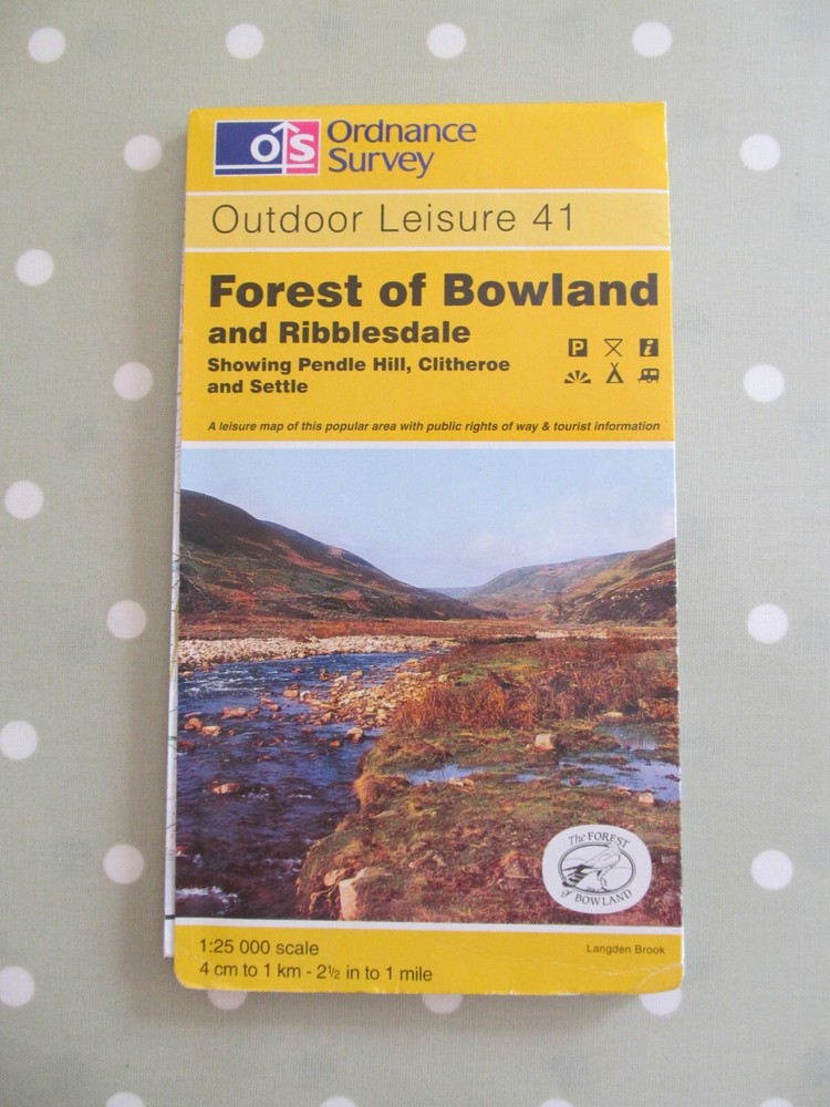 OS OUTDOOR LEISURE MAP OL41 FOREST OF BOWLAND & RIBBLESDALE ORDNANCE SURVEY