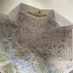 Washington DC PopOut Map – pocket size pop …, Popout Maps