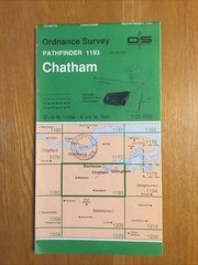 1993 Ordnance Survey Pathfinder Map 1193 TQ 66/76 Chatham (incl Gillingham )