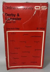 Ordnance Survey One Inch Map – Derby & Leicester – Sheet 121 – 1966