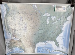 Nat Geo Maps United States Physical Wall Map – Compact – 21 x 16 in