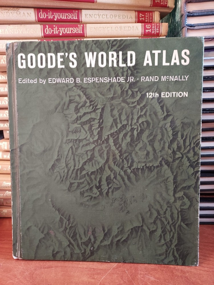 GOODE’S WORLD ATLAS, 12TH. EDITION:RAND McNally HC 1965