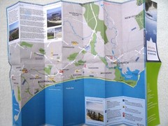 Bournemouth Street Map & Guide. Pocket-sized. Fold-out 60x42cm. 2018.Attractions