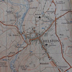 Sheet SW 62, Helston Cornwall area, 1951, 1: 25,000 scale, Ordnance Survey