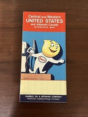 1962 Enco Central and Western United States and Adjacent Canada Map