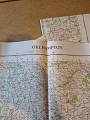 Ordnance Survey Map Of Great Britian – OKEHAMPTON – 1966 – 1/63360