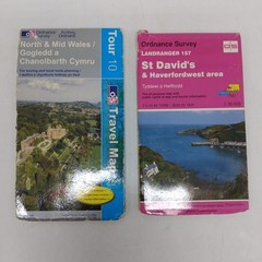 Bundle X19 Road/Leisure/Walking Maps & Guides to WALES, Ordnance Survey, Philips