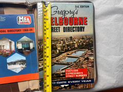 Gregory’s Vintage Melbourne Street Directory 3rd Edition 1968 in Travel Case +++