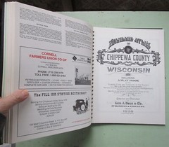 1991 2v. Atlas of Chippewa County Wisconsin