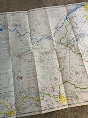 Vintage Esso Road Map Norfolk Broads & Rivers 1950’s Vintage Maps Travel VGC