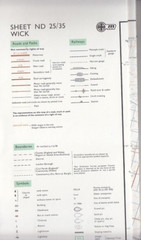 Ordnance Survey (OS) Map 1:25,000 Pathfinder Sheet ND 25/35 Wick