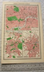 c1907 Harmsworth Plate No. 44 London, Edinburgh & Dublin