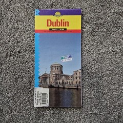 Dublin City Centre Fold Up Map (1:18 000) Printed 2000 – Good Condition