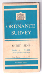 ISLE OF WIGHT (WEST SIDE) – Ordnance Survey maps 2.5 inches to 1 mile