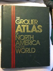 The Grolier Atlas of North America and The World 1986 Hardcover