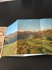Relief-panorama of the Rhone Glacier in twelve colour offset print fold out map