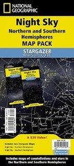Nat Geo Maps Night Sky (Map Pack Bundle) (Map) National Geographic Reference Map