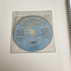 Rose Publishing Deluxe Then and Now Bible Maps Atlas Book w/ CD-ROM Included