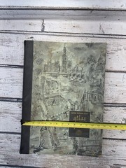 VTG National Geographic Society Atlas Folio 1958 LARGE Hardback Book World Maps