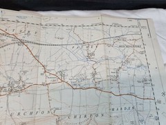 Vintage Urchfort Ordnance Survey Map 2.5 inch 1958 Paper Edition – Sheet SU 05