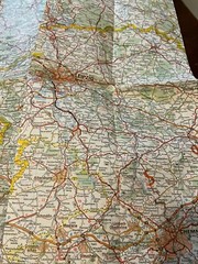 Germany: Mideast 544 Michelin Regional Map. 1:300,000, Good Condition