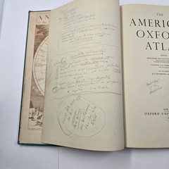1951 American Oxford Atlas Annotated Maps Notes Howard C Snyder 1956 SF