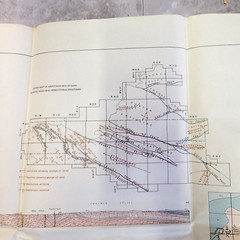 1954 Arbuckle Mountains OK Geologic Color Map Anticline Murray Pontotoc Johnston