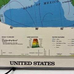17″ x 22″ Rand McNally Markable Map of The United States / World Two-Sided