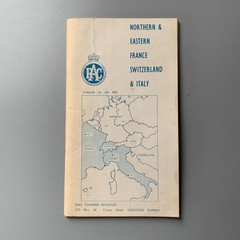 RAC European Town plans: N&E France, Switzerland & Italy 1960s