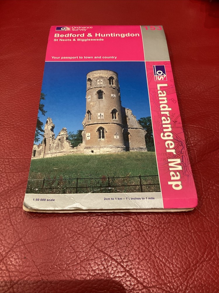 Ordnance Survey Landranger 153, Bedford And Huntingdon
